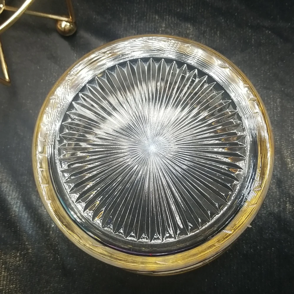 Bartlett Collins Golden Grape Ice Bucket with Gold Cage Holder